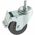 Backyard Pro Swivel Stem Caster with Brake for PL2040 Outdoor Pellet Grill 554PLLCSTR40